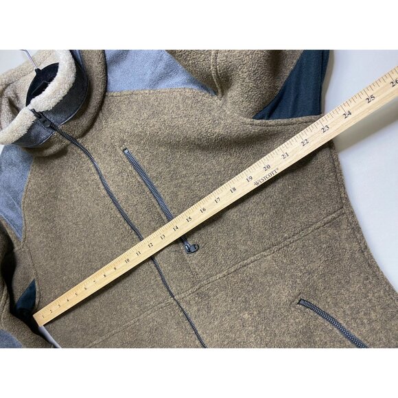 Kuhl Mens Alpenwurx Fleece Full Zip Jacket Size Medium Brown Faux Sherpa Outdoor - Picture 4 of 16